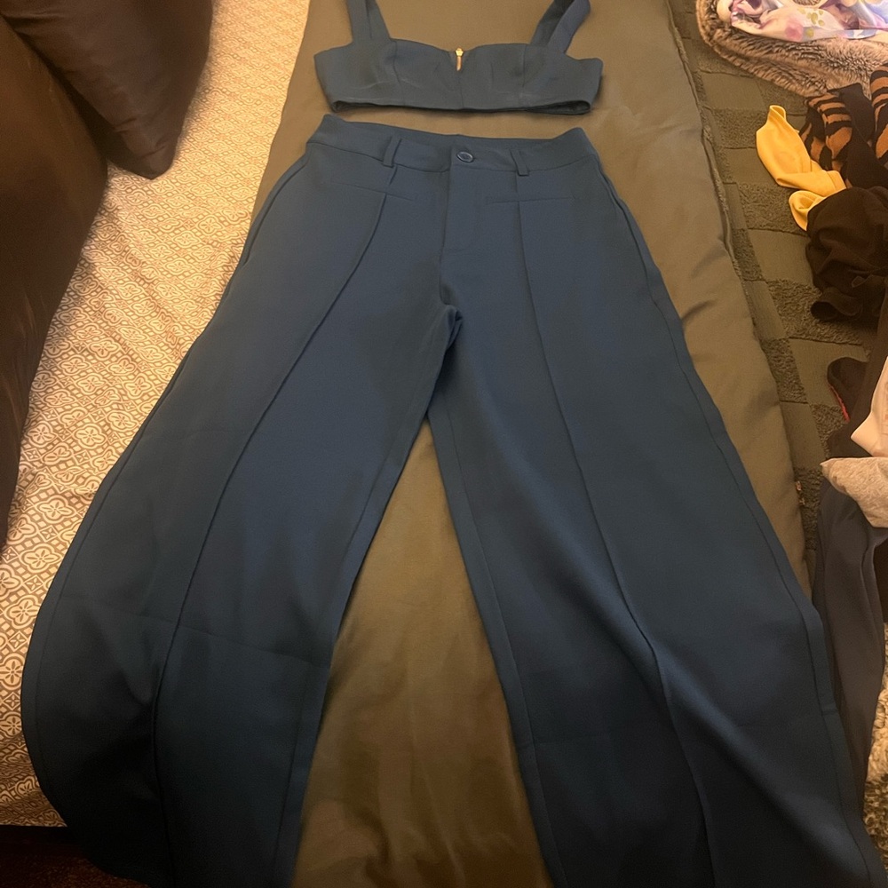 Cider small crop top/pant set